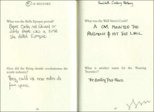 F In Exams: Test Paper Blunders - new