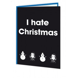 Santa Balls - I Hate Christmas Card