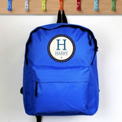 Personalised - Star Name Blue Backpack