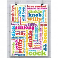 Cock Word Gift Wrap