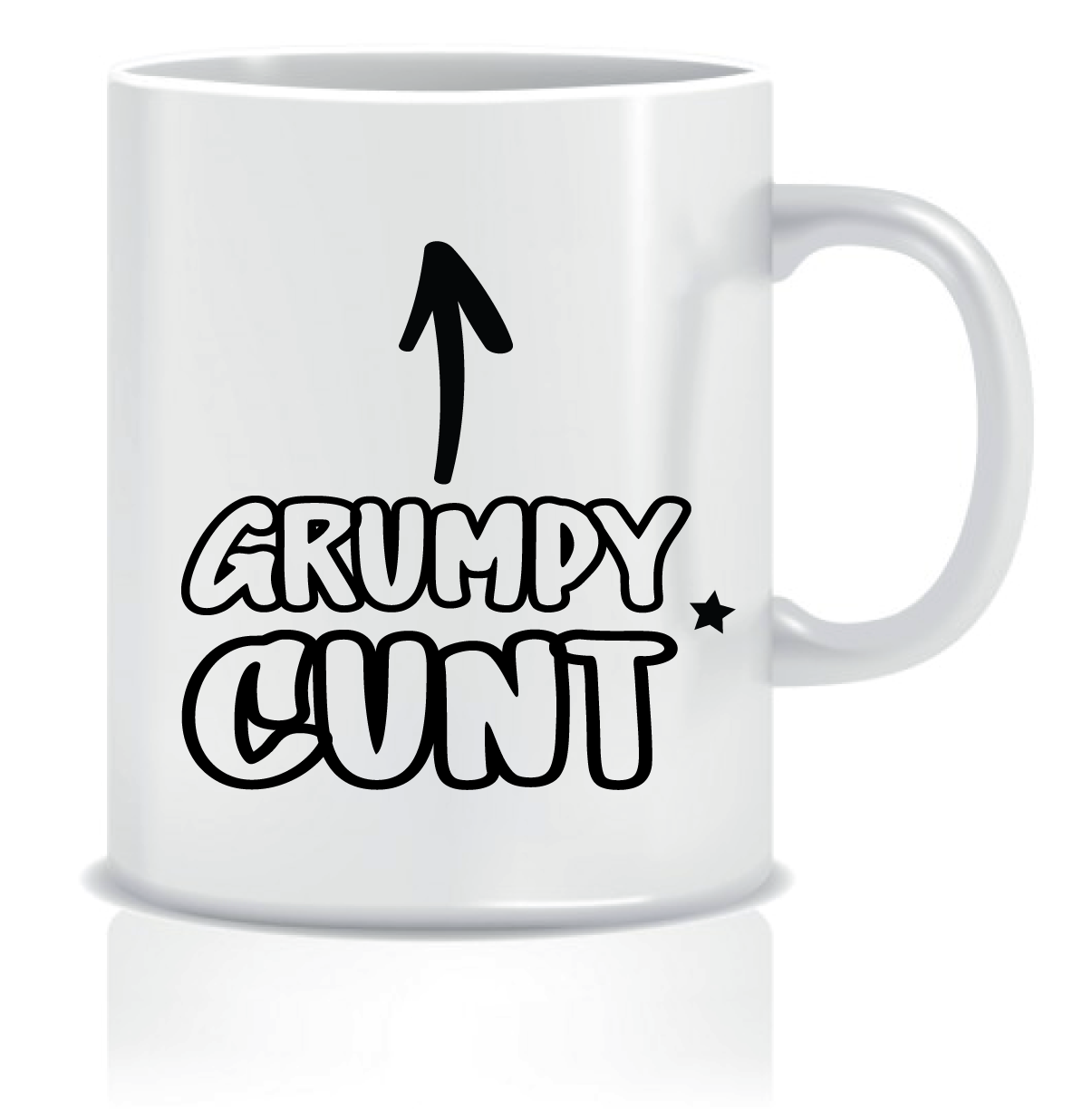 Grumpy Cunt Rude Coffee Mug