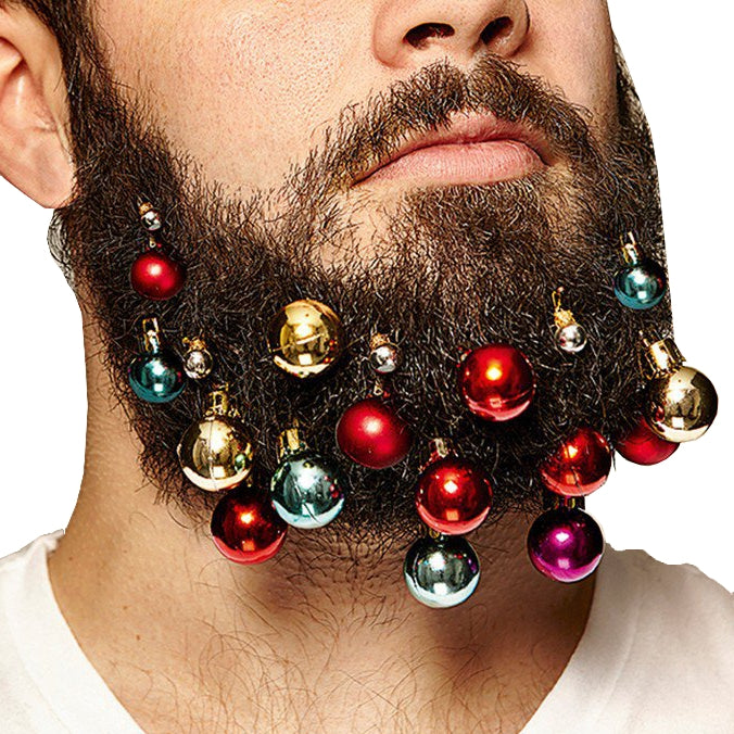 Fun Beard Shape Beard Baubles: Festive Facial Fun – Guesswhatiforgot